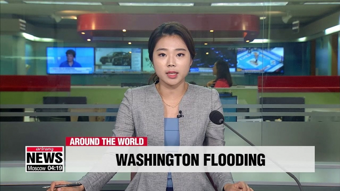 Washington area hit with torrential rain, causing flash flooding across city