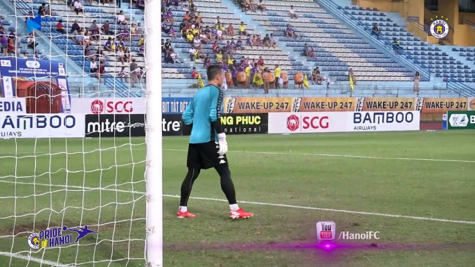 Bùi Tiến Dũng đã tập gì trước trận khi "suýt" giữ trắng lưới trong màu áo CLB Hà Nội??? | HANOI FC