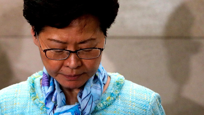 China condemns violent actions in Hong Kong, backs Carrie Lam