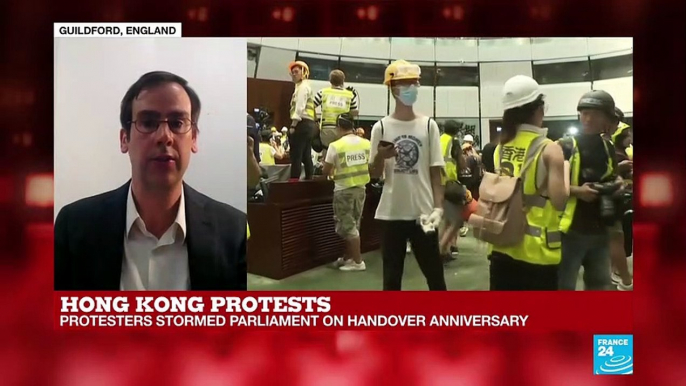 Hong Kong Protests: Protesters Stormed Parliament on Handover Anniversary