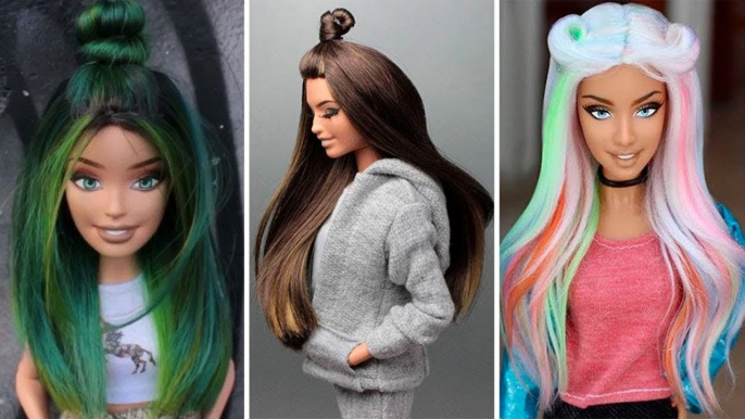 NEW Amazing Barbie Hair Transformations    Best Hair for Barbie Dolls