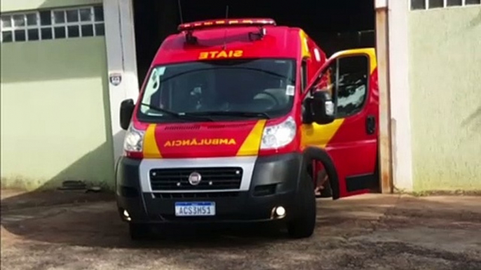 Homem tem lesão grave após sofrer queda de cinco metros