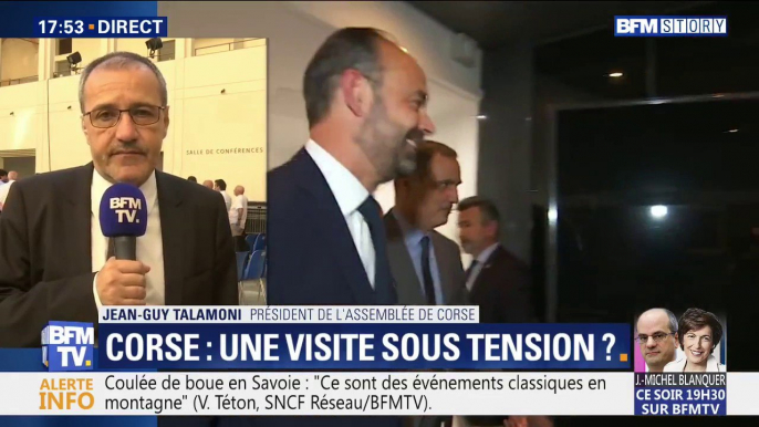 Philippe en Corse: pour Jean-Guy Talamoni, "il faut placer les relations entre la Corse et Paris sur un terrain pleinement politique"