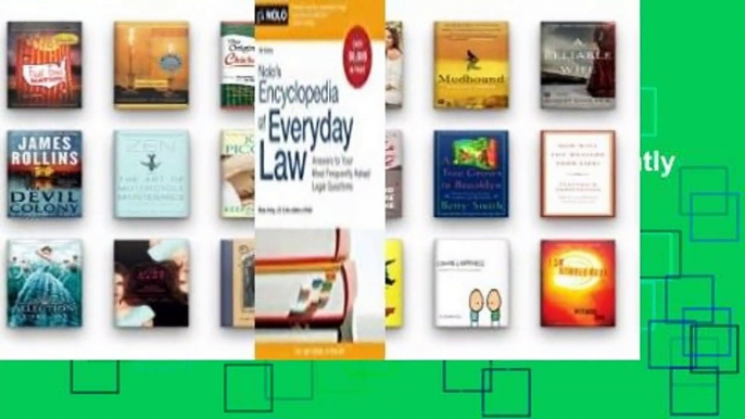 [MOST WISHED]  Nolo's Encyclopedia of Everyday Law: Answers to Your Most Frequently Asked Legal