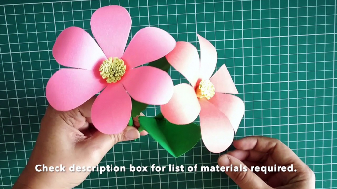 Easy Paper Flower Tutorial | How to make paper flowers quickly at home | DIY