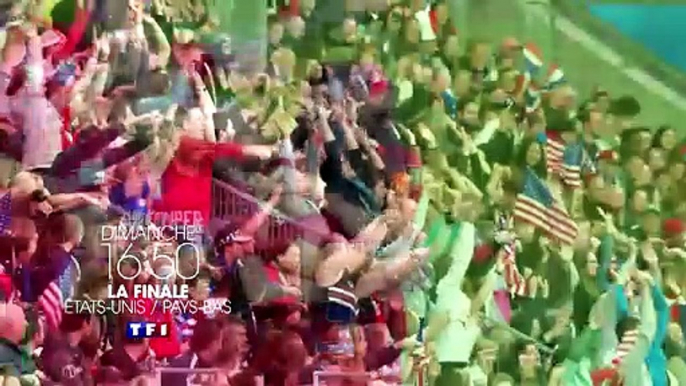 TF1 diffuse la finale de La Coupe du Monde féminine de football à partir de 16h50 qui opposera Les Etats-Unis face aux Pays-Bas