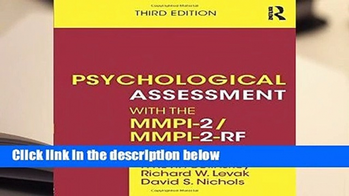 [GIFT IDEAS] Psychological Assessment with the MMPI-2/MMPI-2-RF