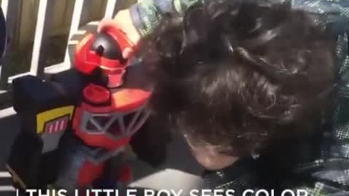 This Little Boy Is Seeing in Color for the First Time