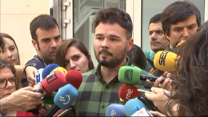 Rufián apremia a PSOE y a Unidas Podemos a negociar y asumir su "responsabilidad histórica"