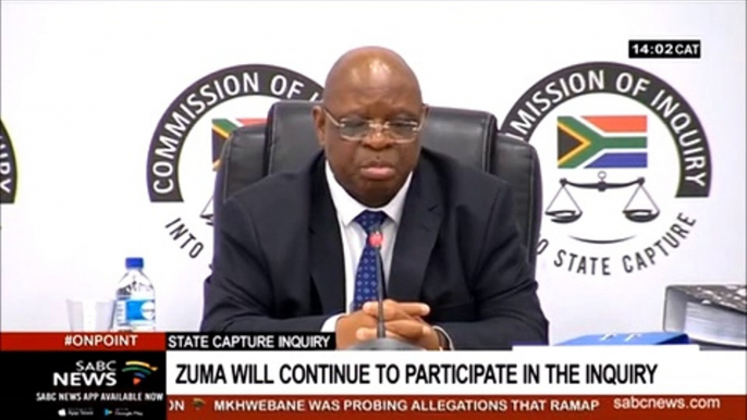 Jacob Zuma Will Continue Participation In State Capture Inquiry