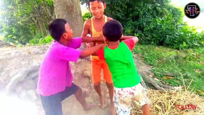 Village Boy Hindi funny video (Trailer)। Indian Little Child Comedy Fighting Video । T with me