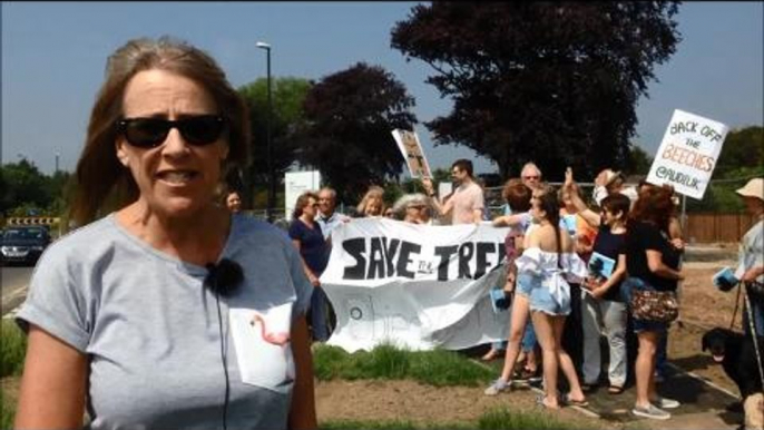 Angmering residents protest outside Worthing Audi