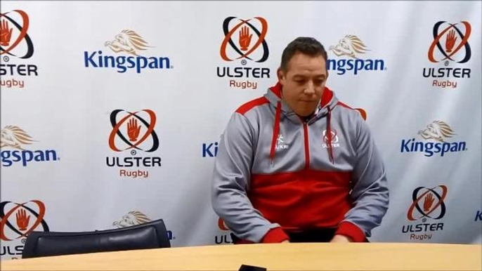 Ulster head coach Jono Gibbes reaction after Edinburgh defeat