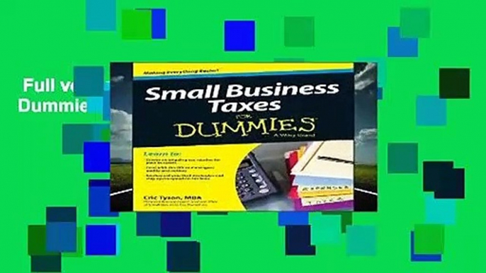 Full version  Small Business Taxes For Dummies Complete