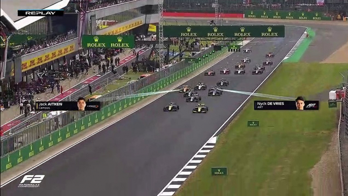 Formula 2 Round 7 Feature Race Highlights | 2019 British Grand Prix