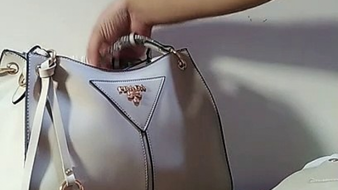 Prada Pair Of 2 Imported Handbags