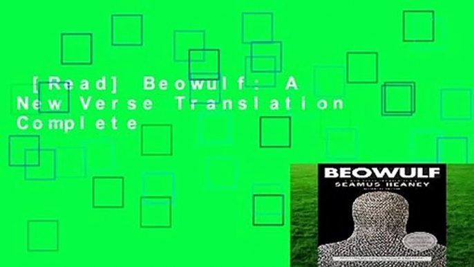 [Read] Beowulf: A New Verse Translation Complete