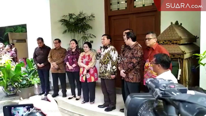 Konferensi Pers Pertemuan Megawati dan Prabowo