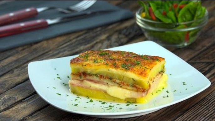 Unser einfaches Schinken-Käse Gratin Rezept gelingt  auch unerfahrenen Köchen.