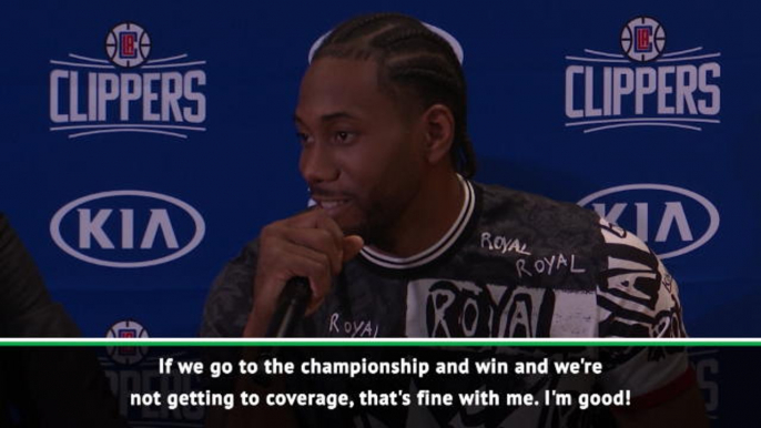 Clippers have been better than the Lakers - Kawhi