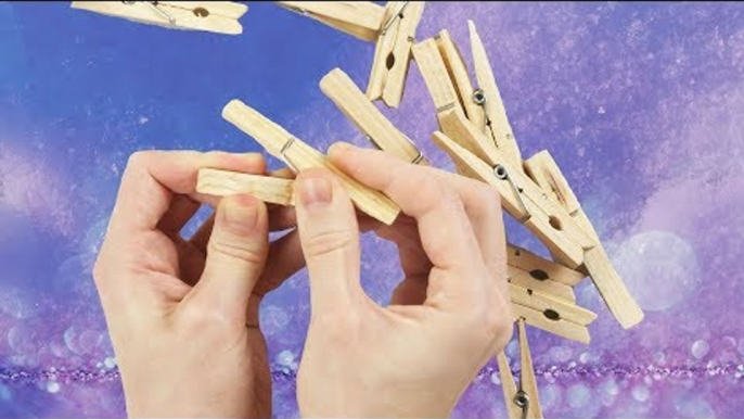 3 decoration ideas for Christmas using clothespins