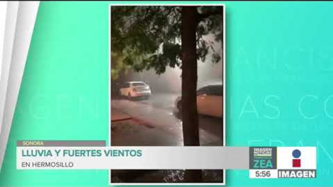 Fuerte lluvia sorprende a los habitantes de Hermosillo, Sonora | Noticias con Francisco Zea