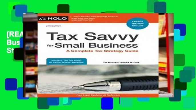 [READ] Tax Savvy for Small Business: A Complete Tax Strategy Guide