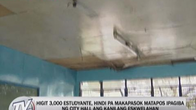 School repair stalls classes of 3,000 students