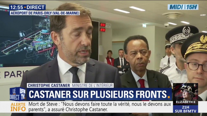 Mobilisation pour Steve à Nantes: Christophe Castaner "en appelle au respect"