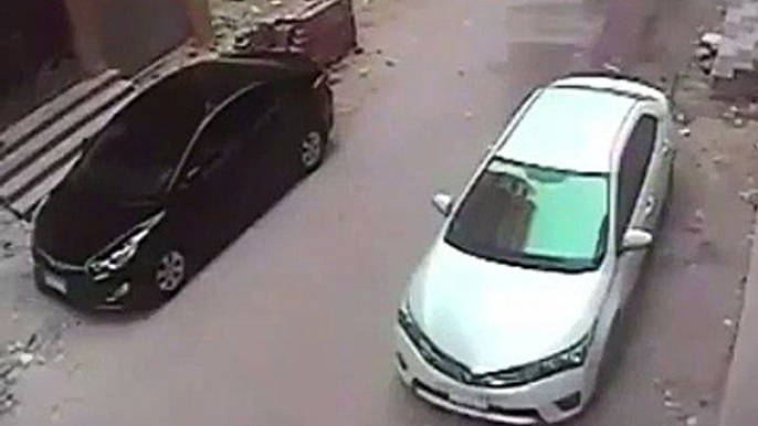 Le voleur le plus débile de l'année se rate en essayant de casser une vitre de voiture