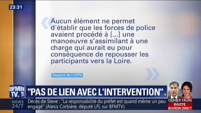 Mort de Steve: ce que contient le rapport de l'IGPN