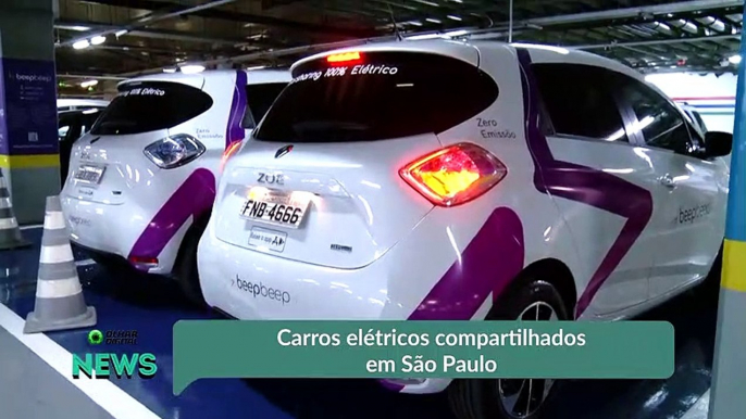 Carros elétricos compartilhados em São Paulo