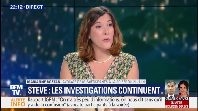 Mort de Steve: "Je pense que c'est une affaire d'État au regard de la gravité de ce qu'il s'est passé" (avocate de participants à la soirée)