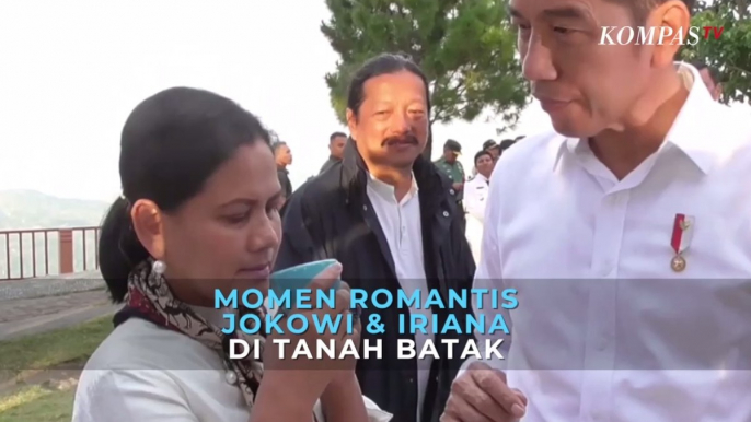 Momen Romantis Jokowi dan Iriana di Tanah Batak