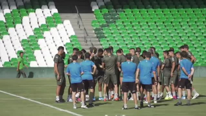 Lo Celso entrena a la órdenes de Rubi y estará en la concentración de Montecastillo