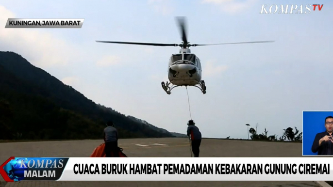 Cuaca Buruk Hambat Pemadaman Kebakaran Gunung Ciremai