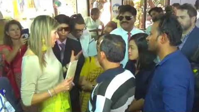 Queen Maxima of the Netherlands visits Lisadi village of Meerut - India
