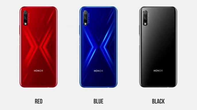 Honor 9 x Dual Sim, 3G, 4G, VoLTE, Wi-Fi, NFC Kirin 810, Octa Core, 2.27 GHz Processor 4 GB RAM, 64 GB inbuilt 4000 mAh Battery with Fast Charging 6.59 inches, 1080 x 2340 px Display 48 MP + 2 MP Dual Rear & 16 MP Front Camera Memory Card Supported, upto