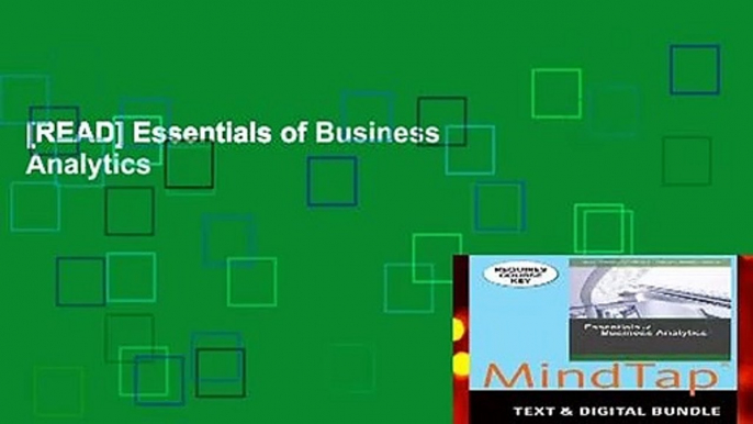 [READ] Essentials of Business Analytics