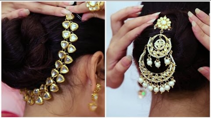 Glam Up Your Hair Bun With Jewellery | Wedding Guest Hairstyles - POPxo