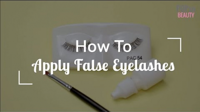 How To Apply False / Fake Eyelashes For Begineers | DIY | Step By Step Tutorial - POPxo Beauty