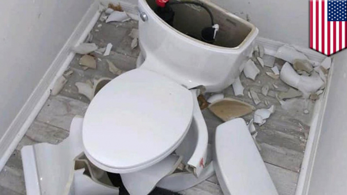 Toilet explodes after lighting strike hits Florida home's septic tank