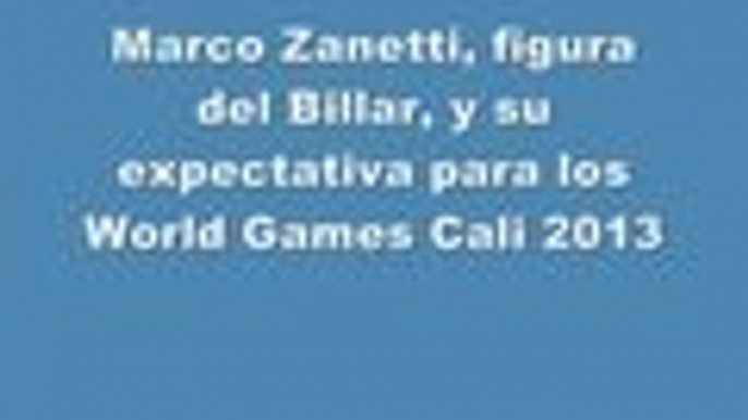 Los World Games tendrán en escena a una figura mundial del Billar