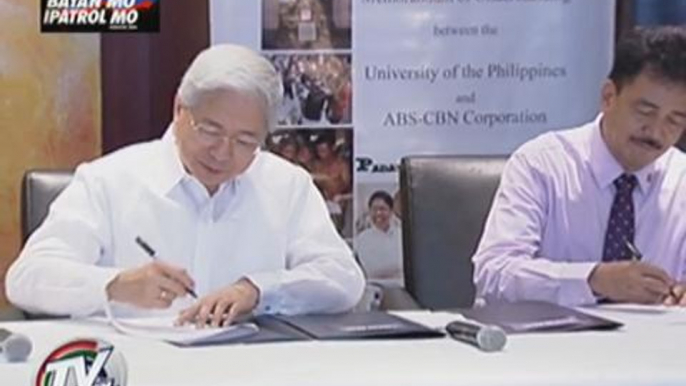 ABS-CBN inks deals with UP, React-PH for 2013 elections