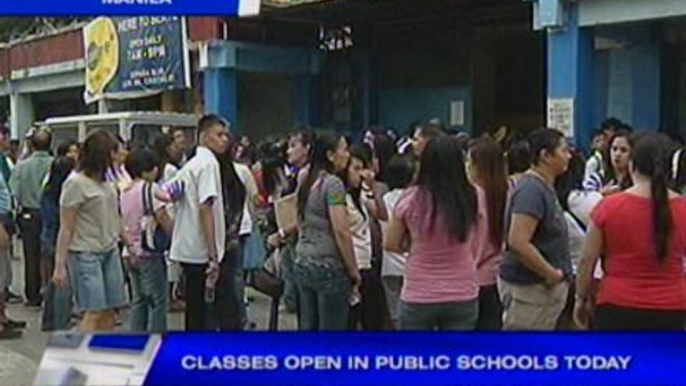 Classes open in public schools today