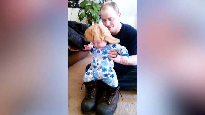 Funniest Daddy Takes Care of Baby - What Crazy Things Happens ML