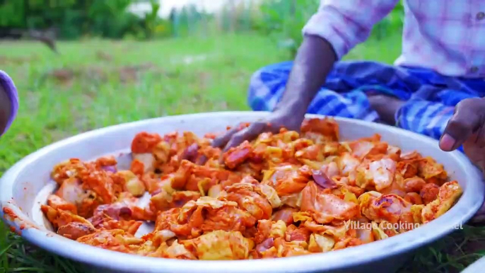 CHICKEN FRY - FRIED CHICKEN Recipe - Traditional Country Chicken Cooking In Village - Easy Recipes