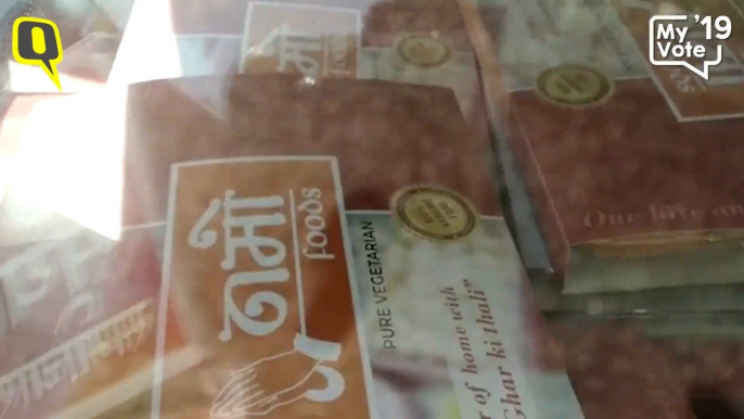 ‘Namo’ Food Packets Distributed at Noida Polling Booths