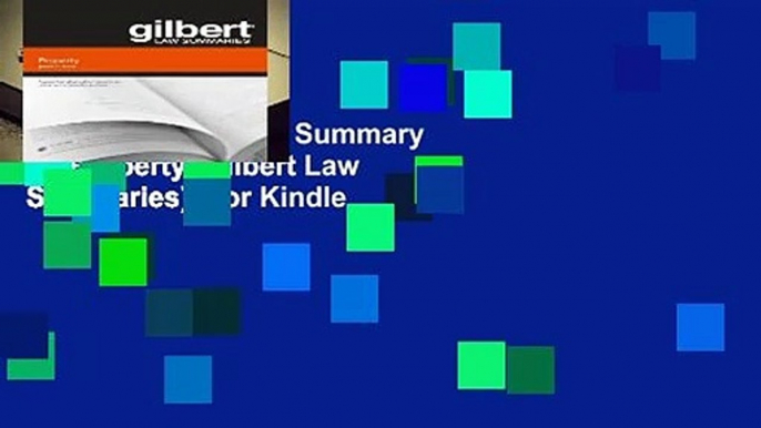 [Read] Gilbert Law Summary on Property (Gilbert Law Summaries)  For Kindle