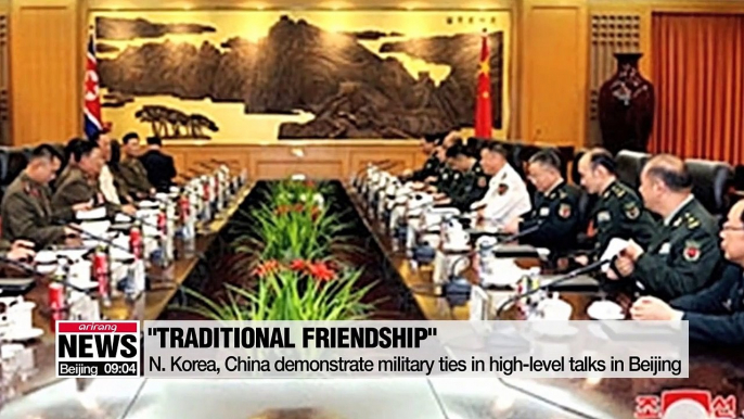 North Korea and China have reaffirmed their "traditional friendship" in a series of talks between their top military officials. The talks in Beijing came hot on the heels of the regime's latest missile tests. Experts say Pyeongyang is using the launches t